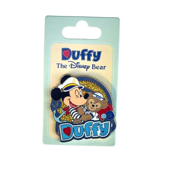 Disney Captain Mickey Mouse and Sailor Duffy Bear Pin - Picture 1 of 2